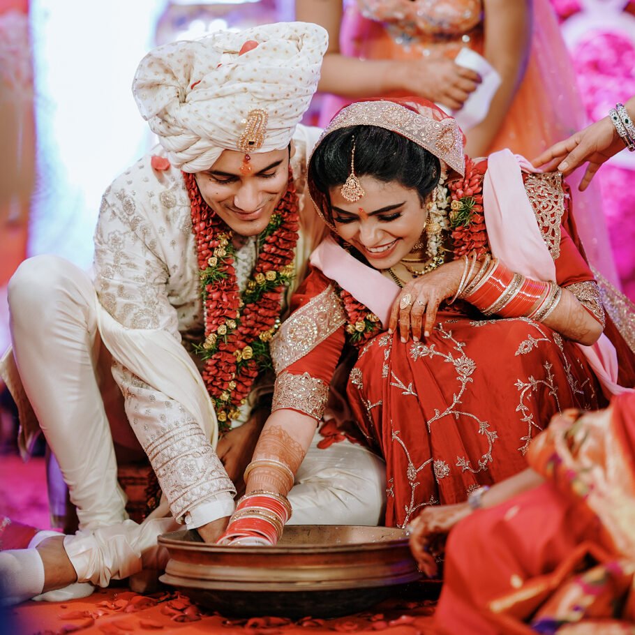 Floral mandap for a traditional South Indian ceremony